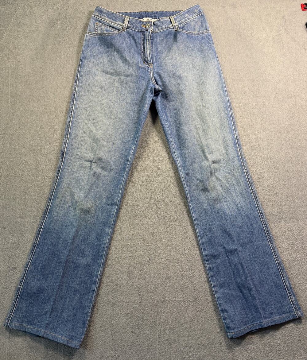 St John Sport Size 4 Medium Wash Jeans Women Classic Straight Leg Designer